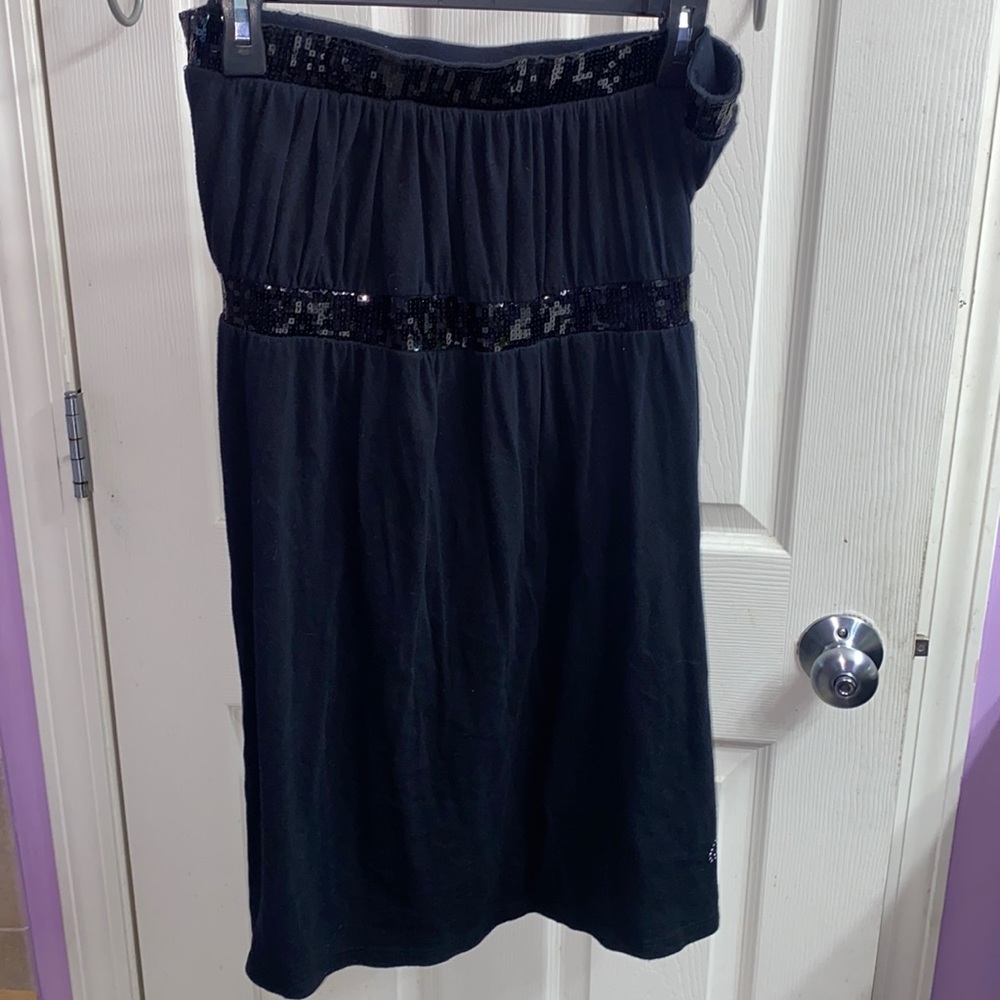 Women’s Black Strapless Mini Dress
